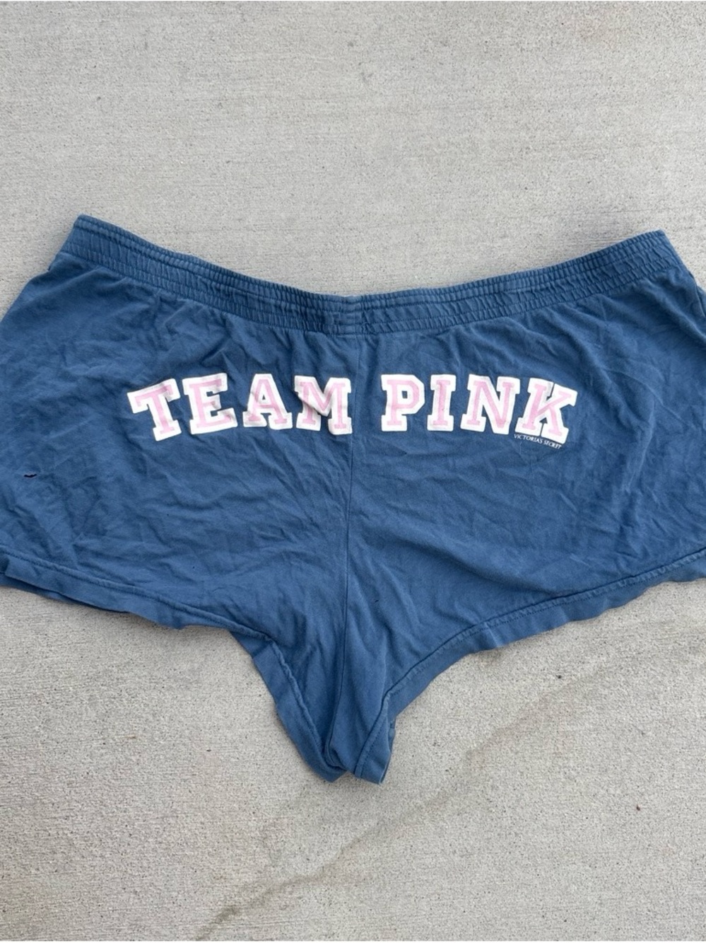 PINK Victoria's Secret Navy 'Team Pink' Athletic Lounge Shorts